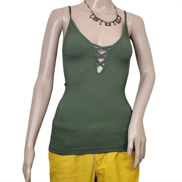 Free People Tops - Free People Intimately The Crossfire Cami in Army